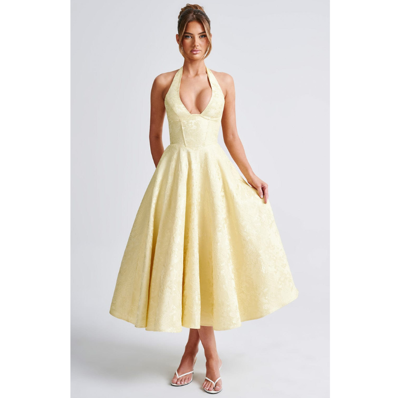 Ara™ | Midi kleita ar apkakles izgriezumu