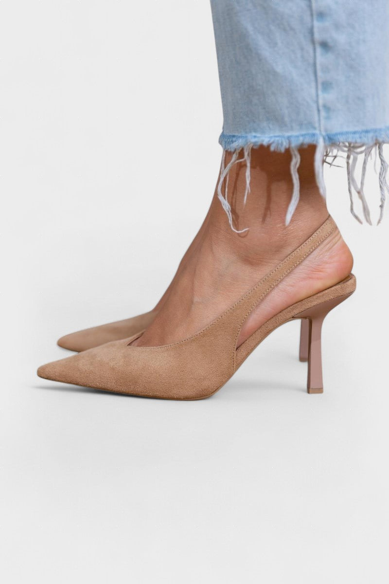 Alma™ | Eleganti nude krāsas slingback apavi