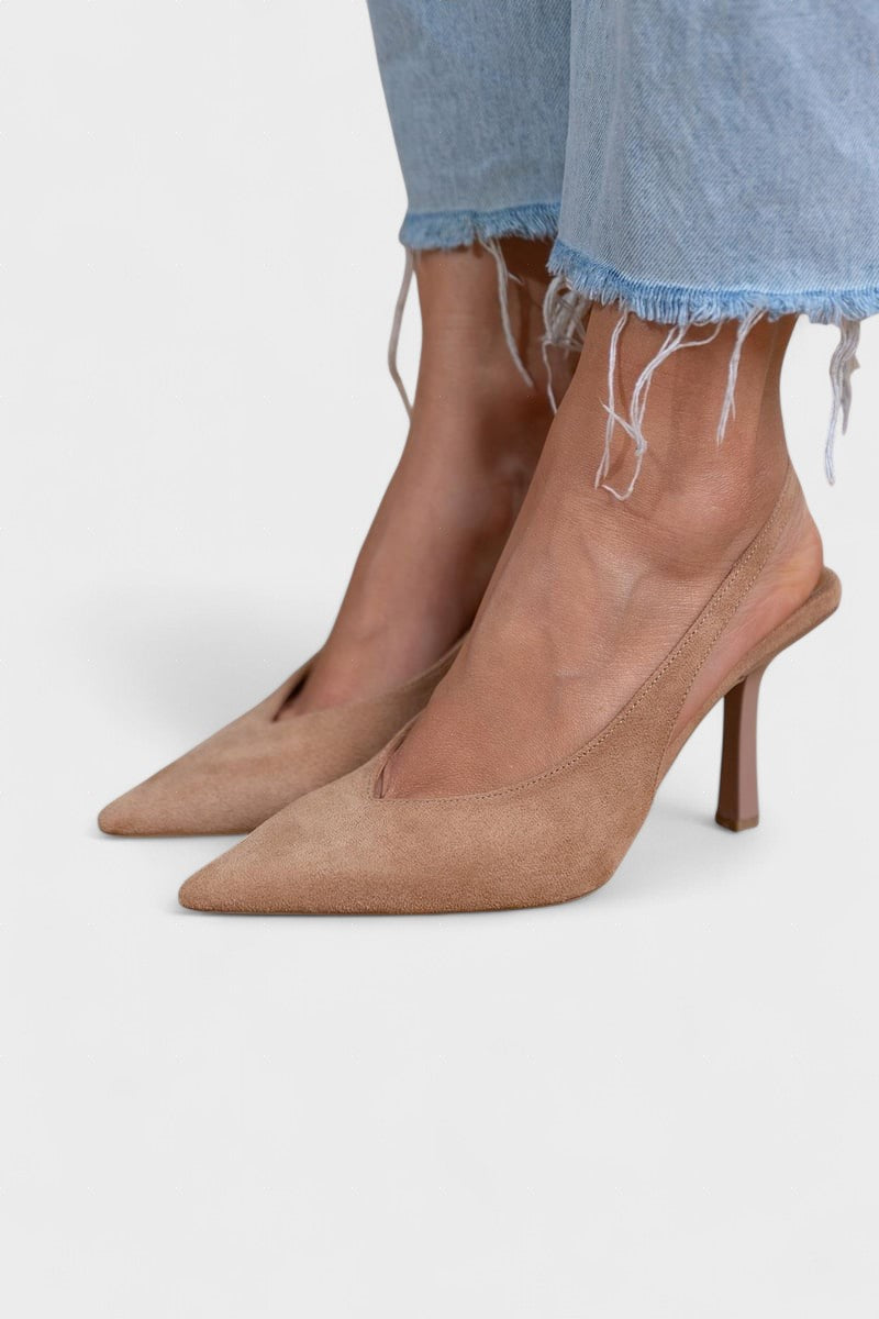 Alma™ | Eleganti nude krāsas slingback apavi